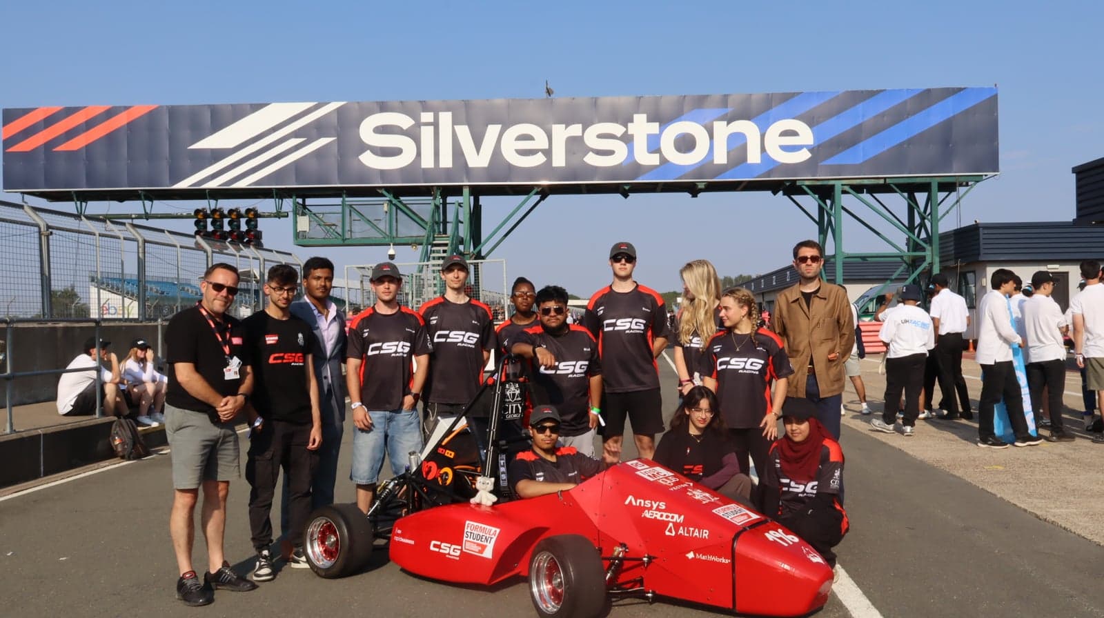 The full CSG Racing team at Silverstone